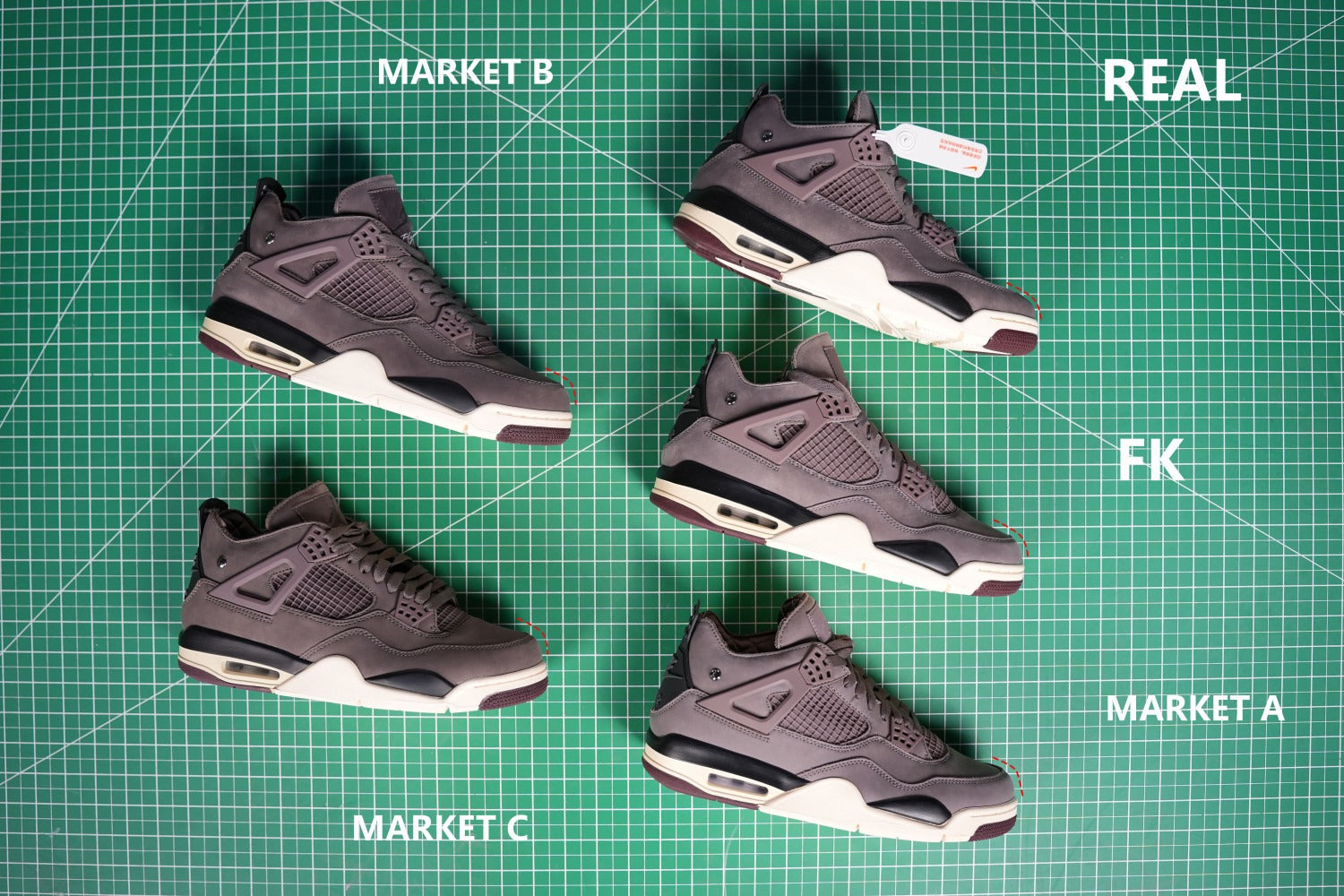 A Ma Maniére x Air Jordan 4 Retro 'Violet Ore' 2022 (UA)