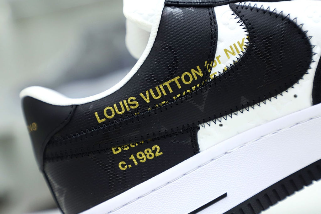 Louis Vuitton X Nike Air Force 1 Low Black White (UA)