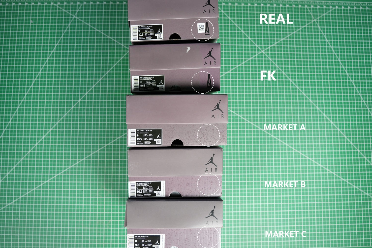 A Ma Maniére x Air Jordan 4 Retro 'Violet Ore' 2022 (UA)