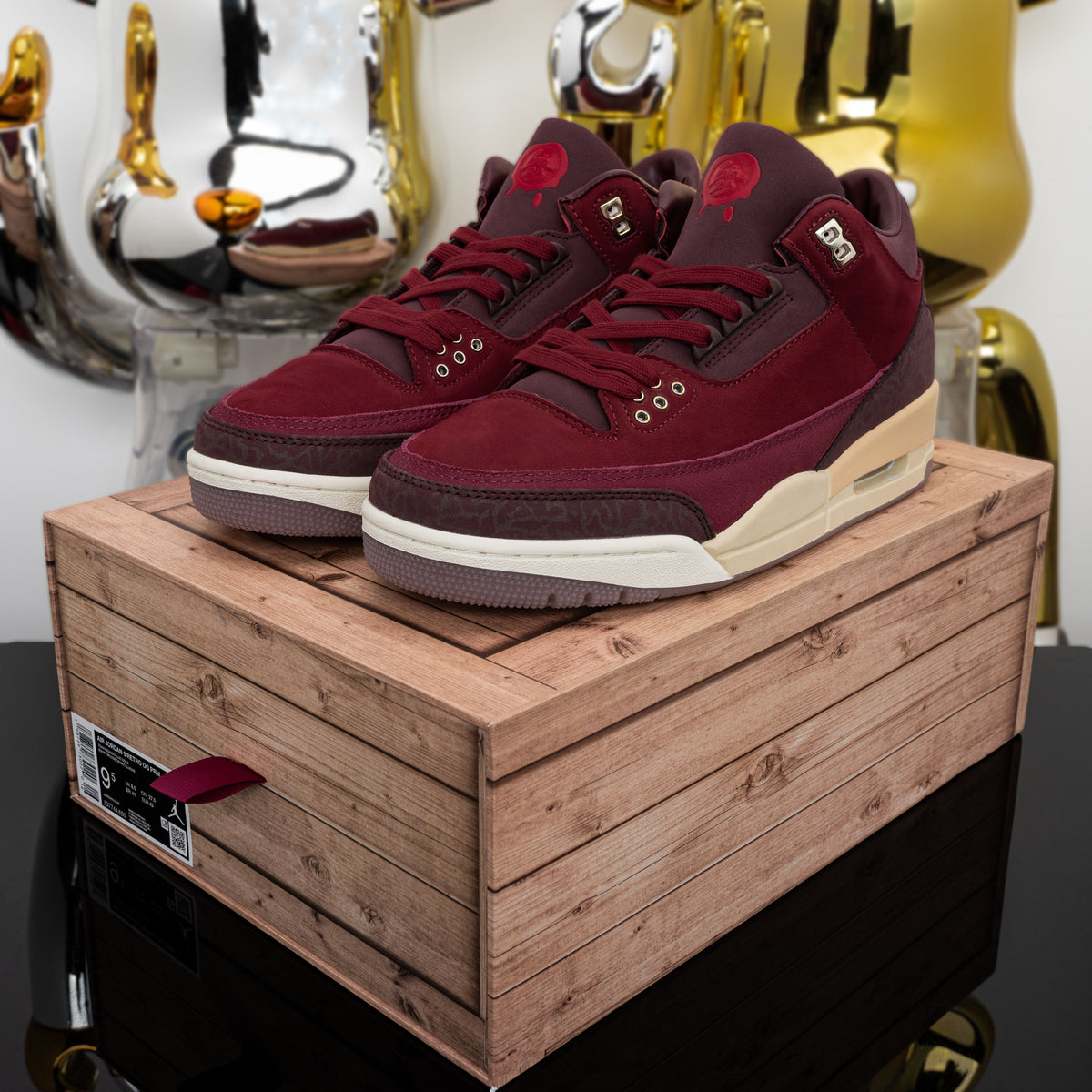Air Jordan 3 "BIN 23" Team Red / Burgundy Crush (UA)