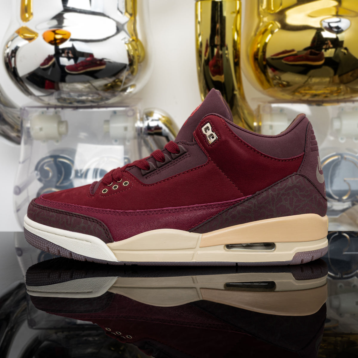 Air Jordan 3 "BIN 23" Team Red / Burgundy Crush (UA)