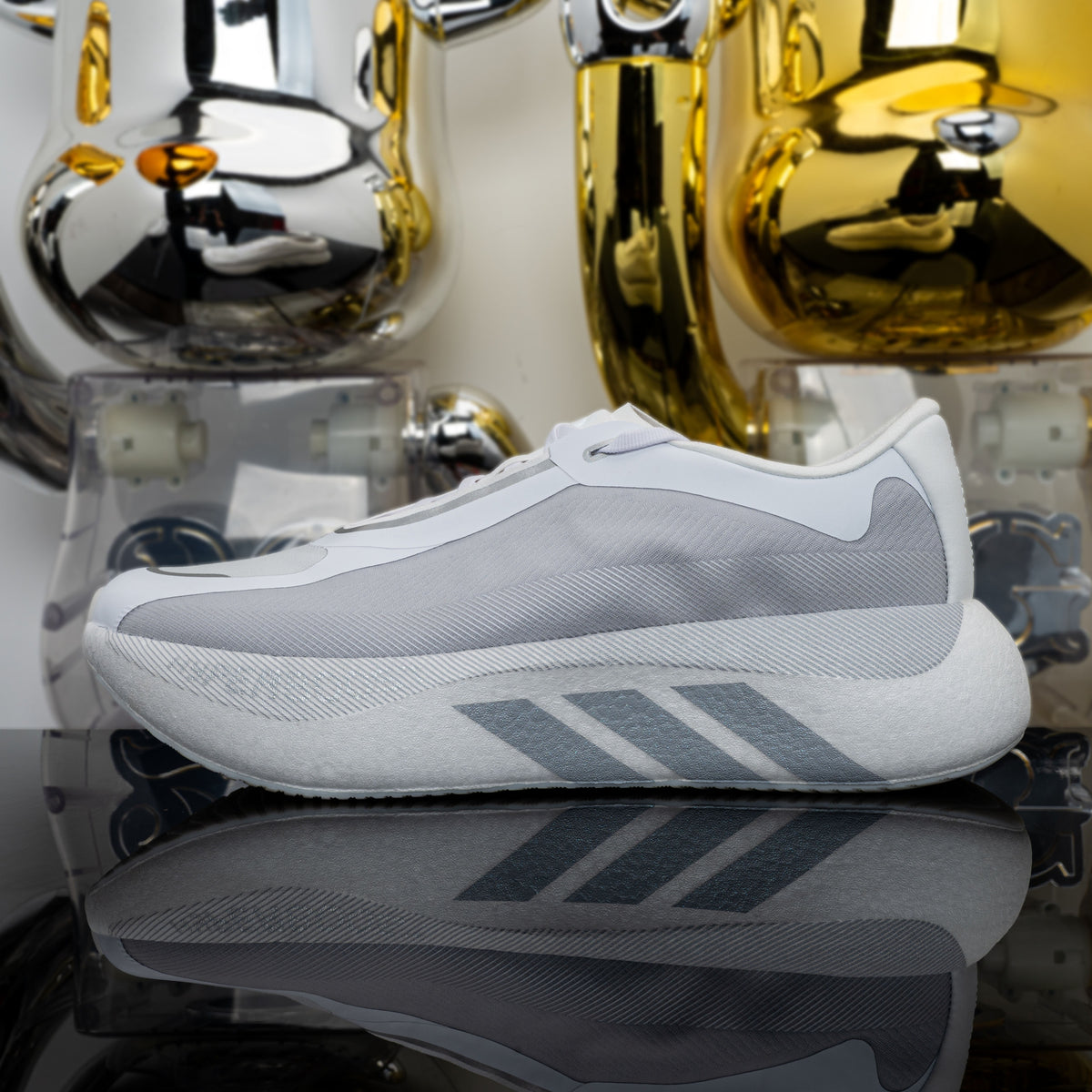 Adidas Hyperboost Edge White Grey Silver Metallic (UA)