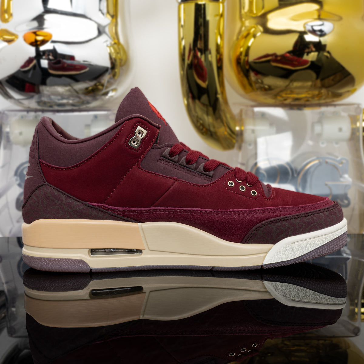 Air Jordan 3 "BIN 23" Team Red / Burgundy Crush (UA)