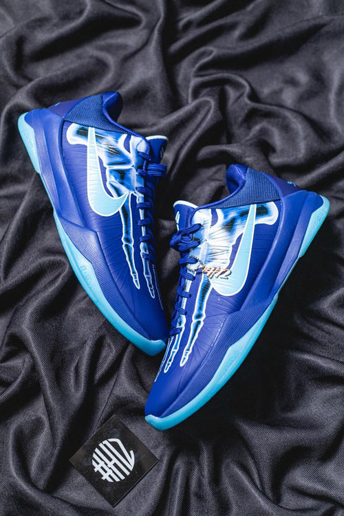 #H12 Nike Zoom Kobe 5 Protro “X-Ray” Blue Halloween Autêntico