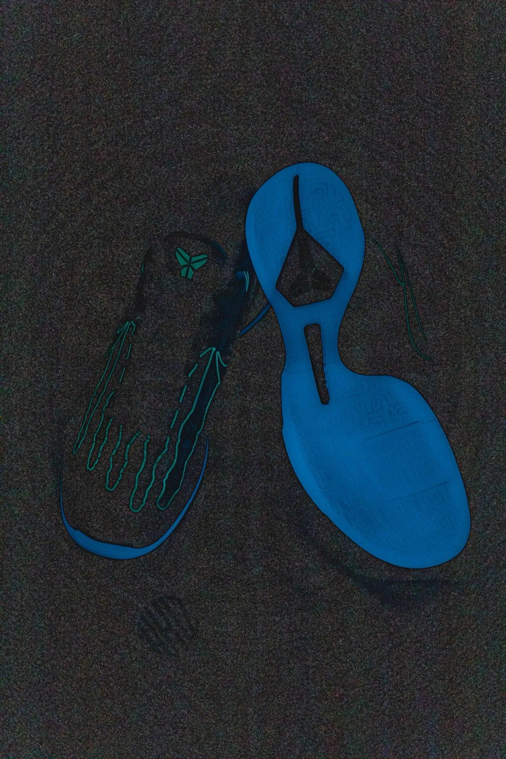 #H12 Nike Zoom Kobe 5 Protro “X-Ray” Blue Halloween Autêntico