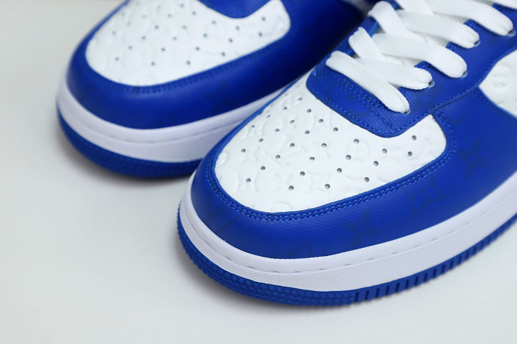 Louis Vuitton x Nike Air Force 1 Low – White & Royal Blue  (UA)