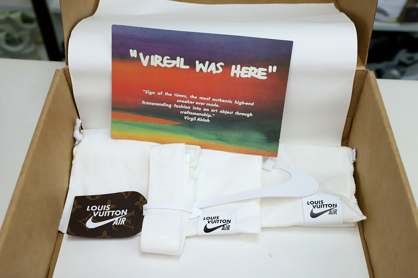 Louis Vuitton x Nike Air Force 1 Low – White & Royal Blue  (UA)