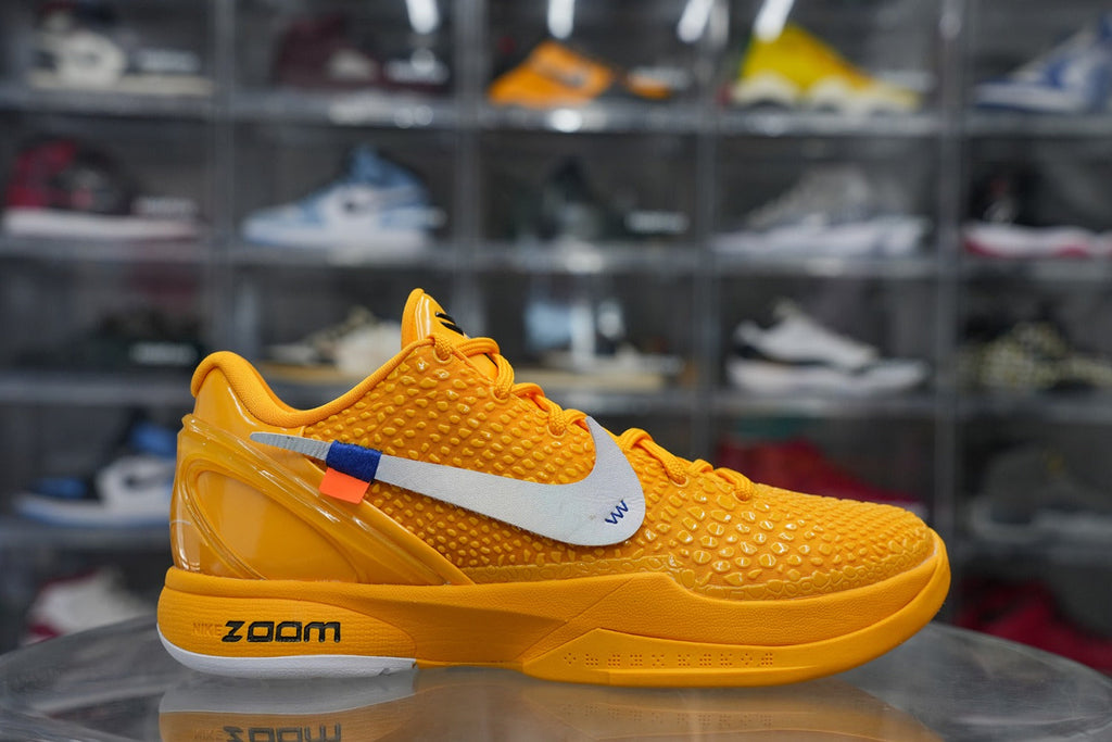 Off White x Nike Zoom Kobe 6 Yellow Custom (UA)